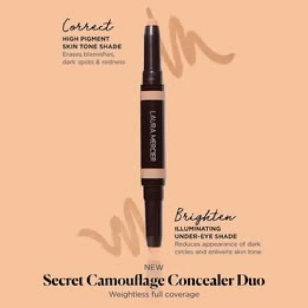 Laura Mercier Secret Camouflage Brighten &Correct Duo, 2-in-1 Face & Under Eye